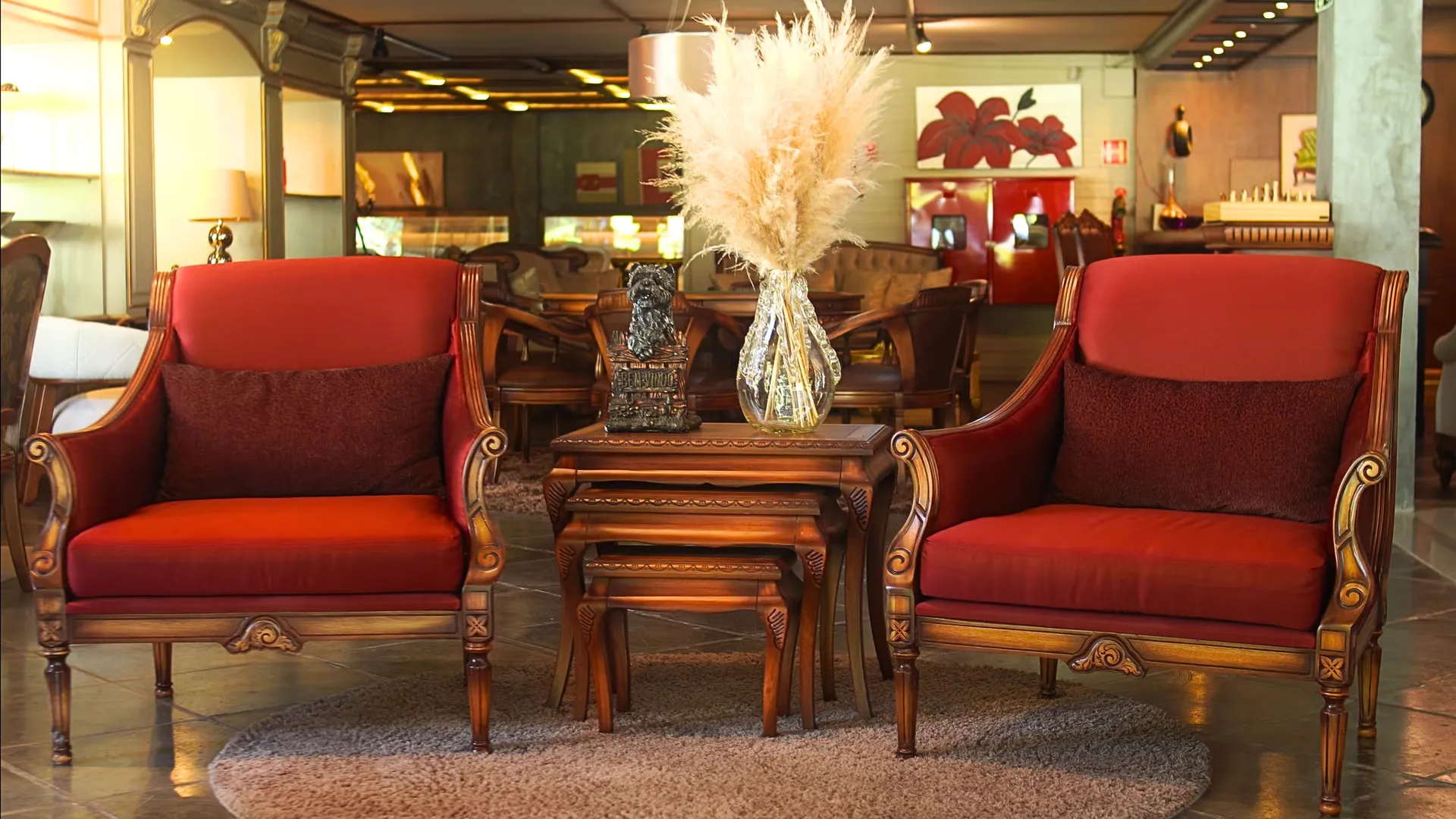 Ambiente com poltronas Racine X